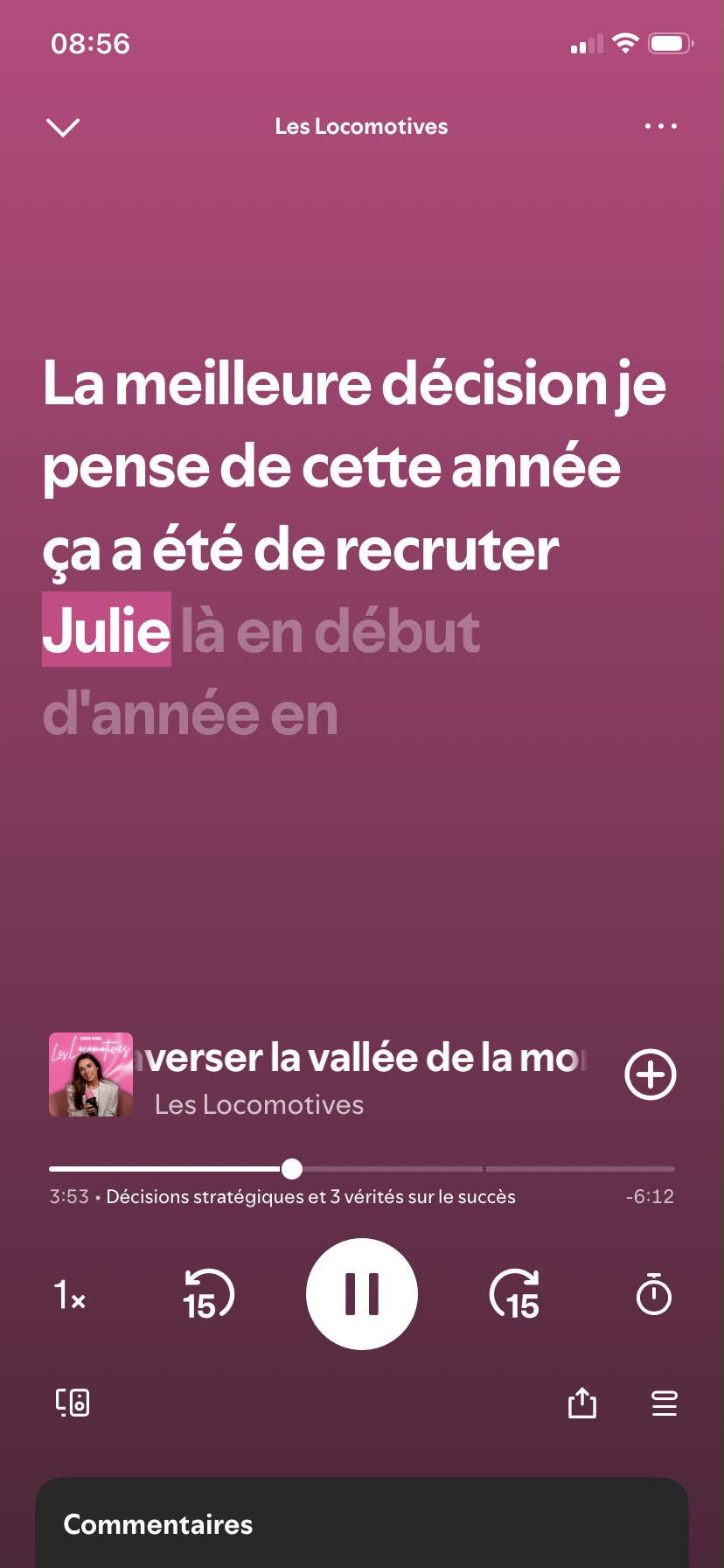 Citation du podcast Les Locomotives